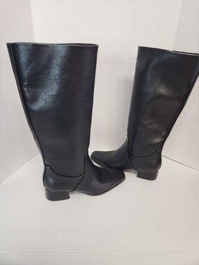 Universal Thread Rhi Equestrian Style Boots Black Womens 7.5 NWT Dark Academia